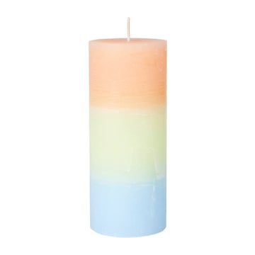 Broste Copenhagen Rainbow blockljus 17 cm Cloudy melon