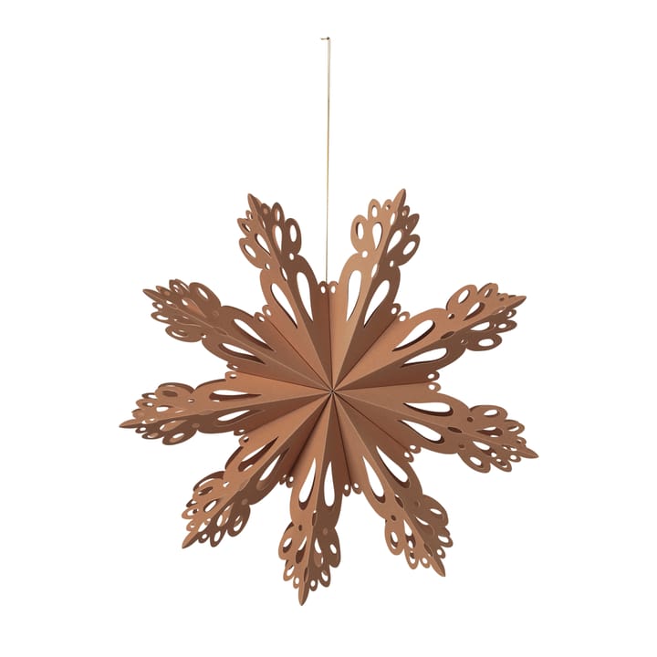 Snowflake juldekoration Indian tan, Ø30 cm Broste Copenhagen