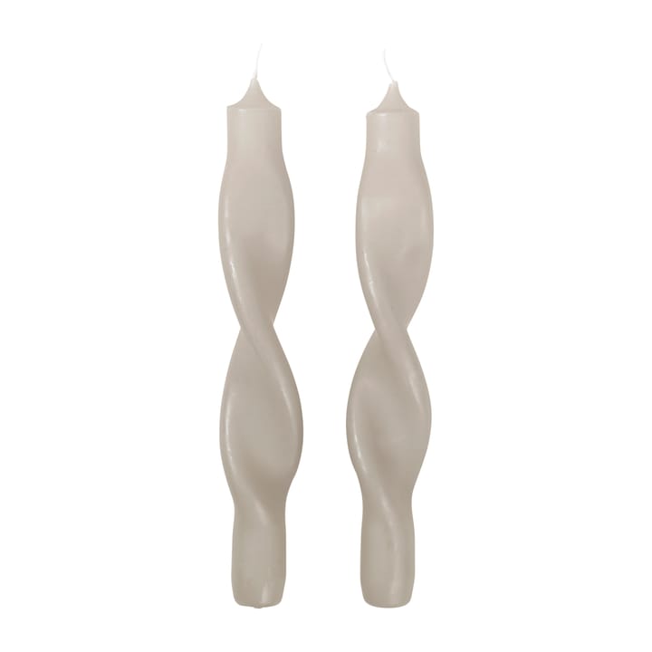 Twist twisted candles skruvade ljus 23 cm 2-pack - Rainy day - Broste Copenhagen