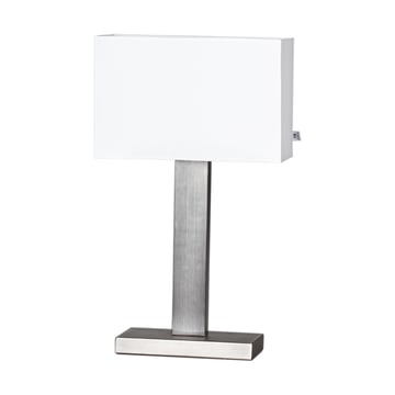 By Rydéns Prime bordslampa 47 cm Borstad stål-vit skärm