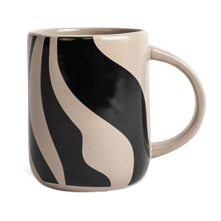 Liz mugg zebra 28 cl - Beige-svart - Byon