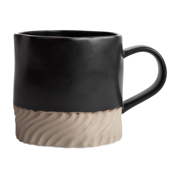 Swirl mugg 38 cl, Svart-beige Byon