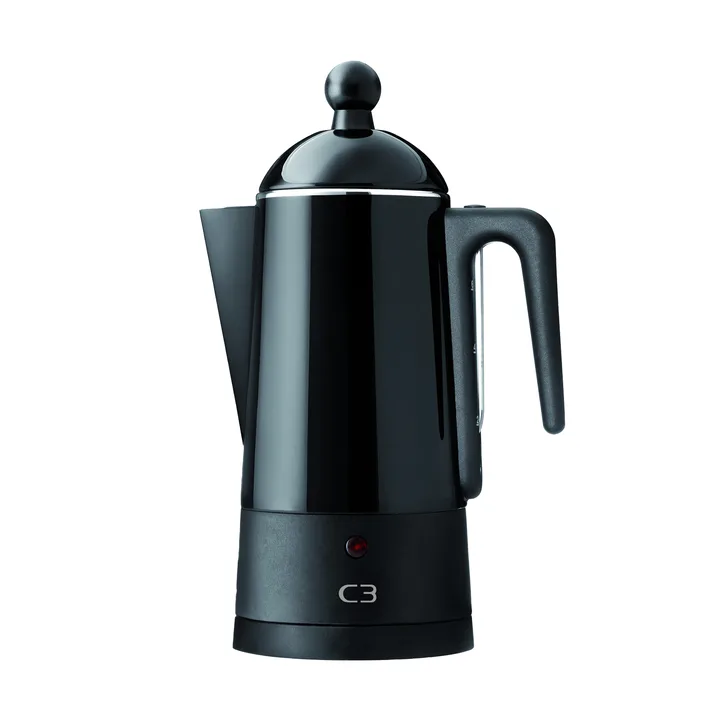 C3 Perkulator Design svart - 6 koppar - C3