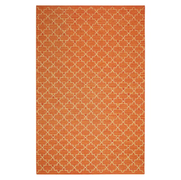 Chhatwal & Jonsson New Geometric matta 180×272 cm Orange melange-off white