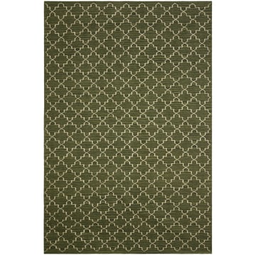 Chhatwal & Jonsson New Geometric matta 234×323 cm Green melange-off white