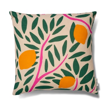 Classic Collection Sunny citrus kuddfodral 50×50 cm Grön