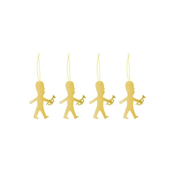 Cooee Design Cooee julhänge mässing 4-pack Trumpet boy