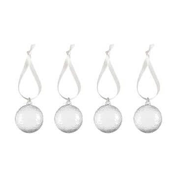 Cooee Design Gry Marble julkula Ø5 cm 4-pack Clear