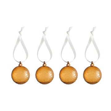 Cooee Design Gry Marble julkula Ø5 cm 4-pack Cognac