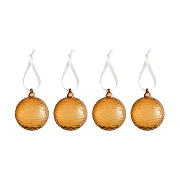 Cooee Design Gry Marble julkula Ø8 cm 4-pack Cognac