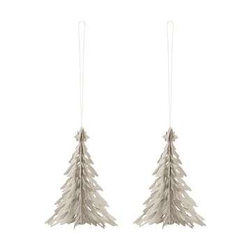 Cooee Design Paper Pinetree dekorationshänge 2-pack Sand