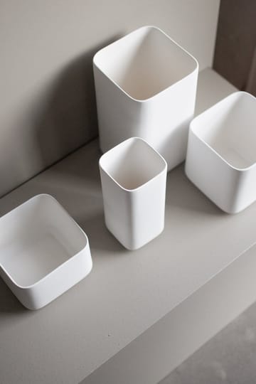 Cube plant låg kruka 13 cm - Matte white - DBKD