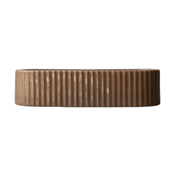 DBKD Stripe ljusstake 30 cm Shiny nougat