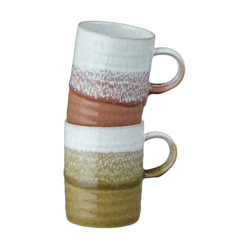 Denby Kiln Accents mugg 40 cl 2 delar Ochre-rust