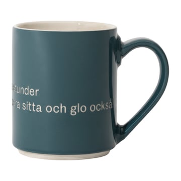 Design House Stockholm Astrid Lindgren mugg och så ska man ju ha Svensk text