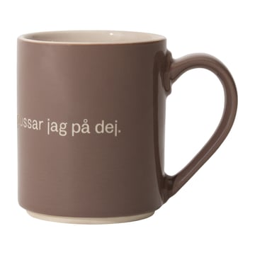 Design House Stockholm Astrid Lindgren mugg Trarallanrallanlej Svensk text