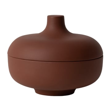 Design House Stockholm Sand skål med lock M Ø12 cm Red clay