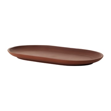 Design House Stockholm Sand tallrik oval 12,5×20 cm Red clay