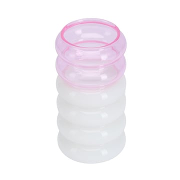 Design Letters Bubble  2-i-1 vas och ljusstake 13,5 cm Pink