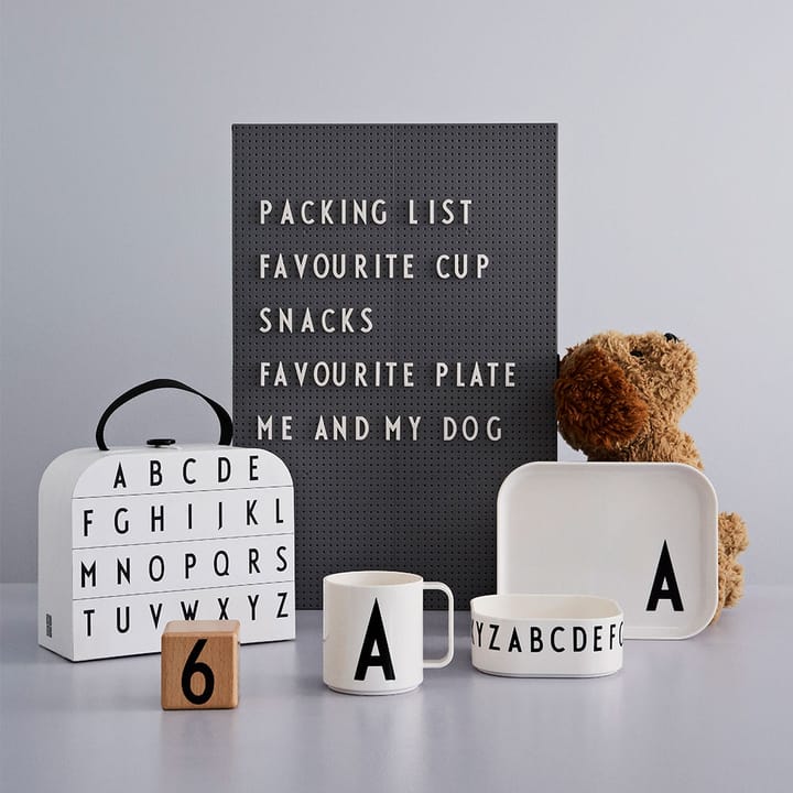 Design Letters barnservis set, X Design Letters