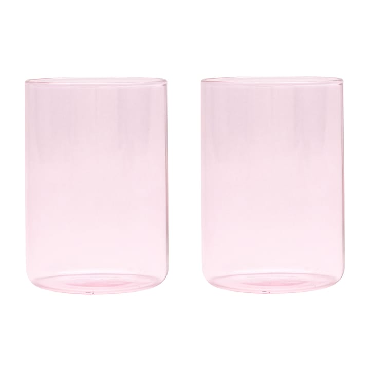 Design Letters favoritglas 35 cl 2-pack - Rosa - Design Letters