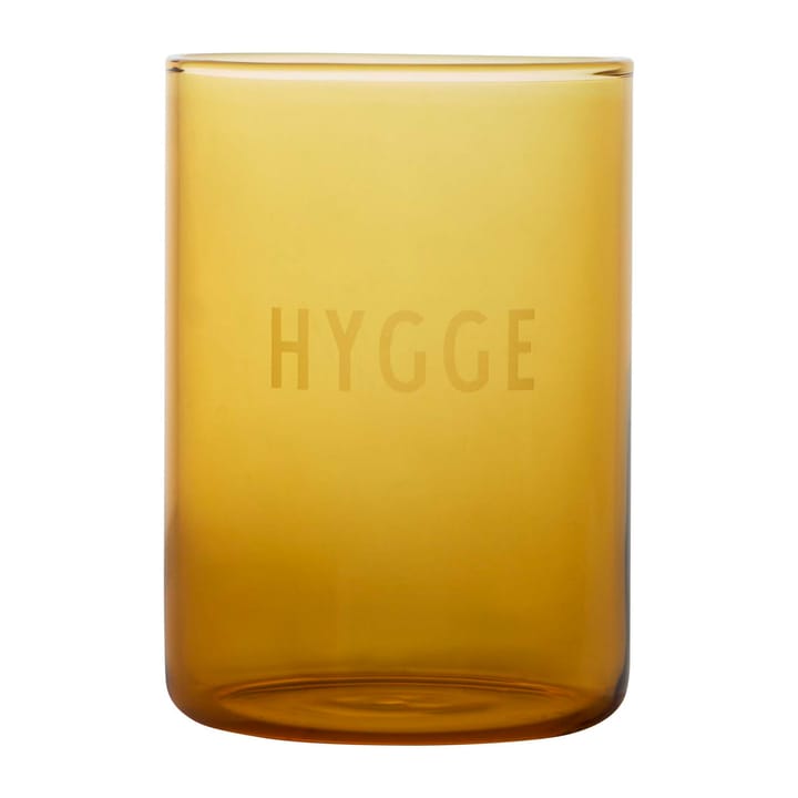 Design Letters favoritglas 35 cl, Hygge-mustard Design Letters