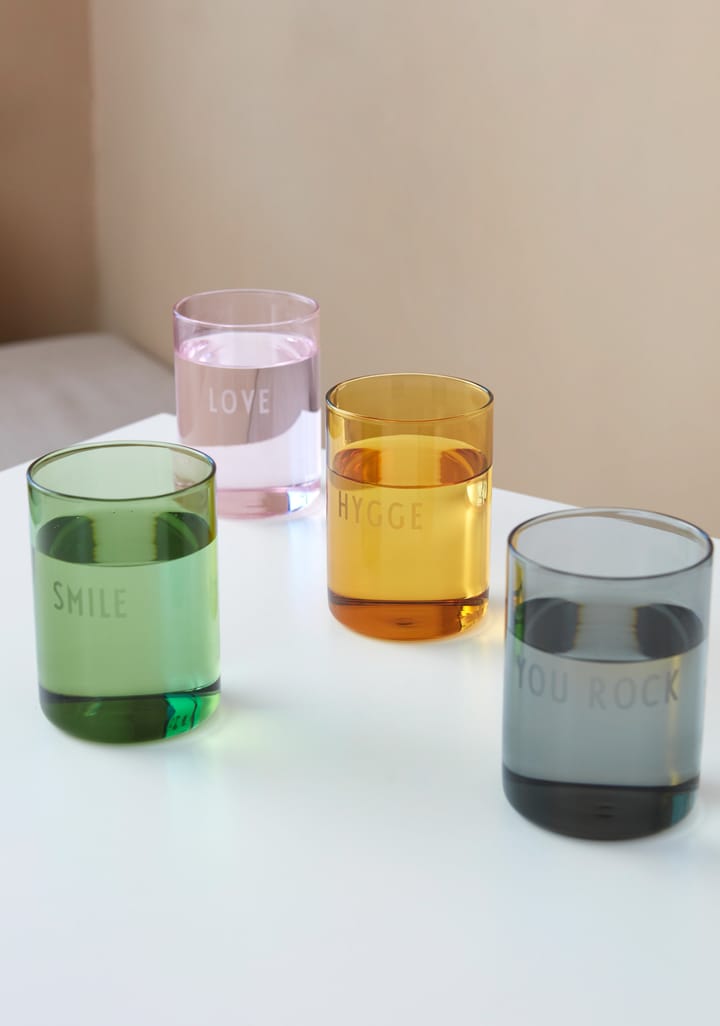 Design Letters favoritglas 35 cl, Hygge-mustard Design Letters