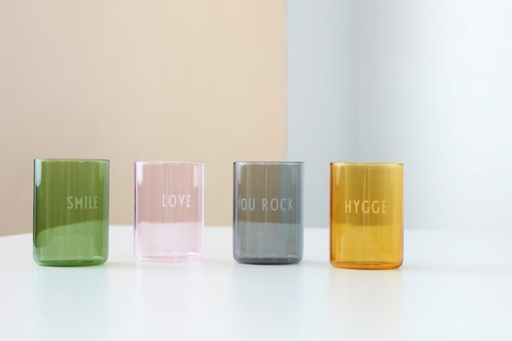 Design Letters favoritglas 35 cl, Hygge-mustard Design Letters