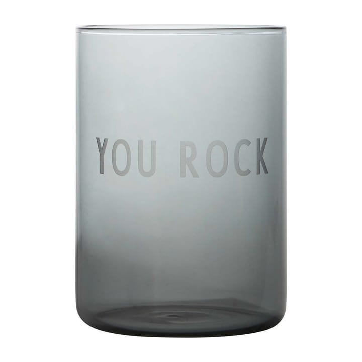 Design Letters favoritglas 35 cl, You rock-black Design Letters