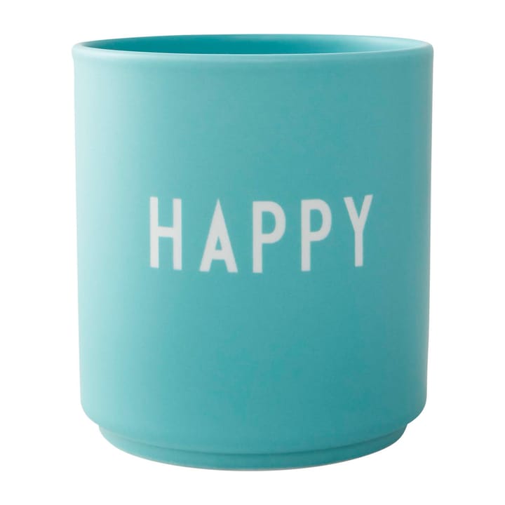 Design Letters favoritkopp 25 cl, Happy-aqua blue Design Letters