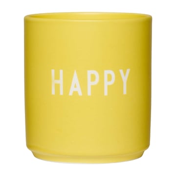 Design Letters Design Letters favoritkopp 25 cl Happy-yellow