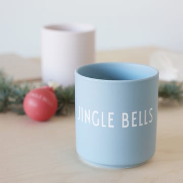 Design Letters favoritkopp 25 cl - Jingle bells-light blue - Design Letters