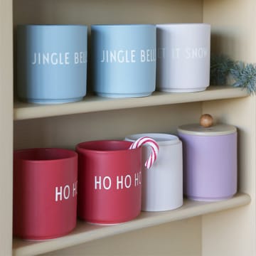 Design Letters favoritkopp 25 cl - Jingle bells-light blue - Design Letters