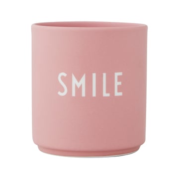 Design Letters Design Letters favoritkopp 25 cl Smile-old rose