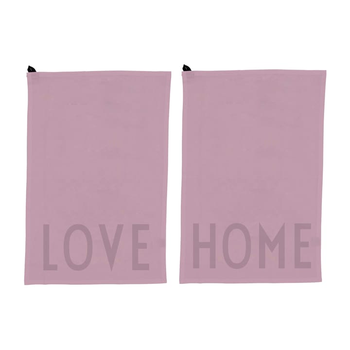 Design Letters kökshandduk favorit 2 delar, Love-home-lavender Design Letters