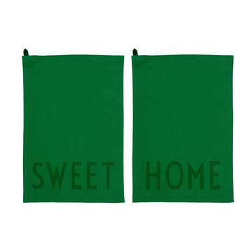 Design Letters Design Letters kökshandduk favorit 2 delar Sweet-home-green