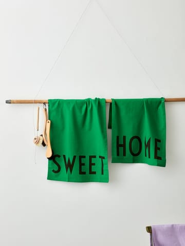 Design Letters kökshandduk favorit 2 delar - Sweet-home-green - Design Letters