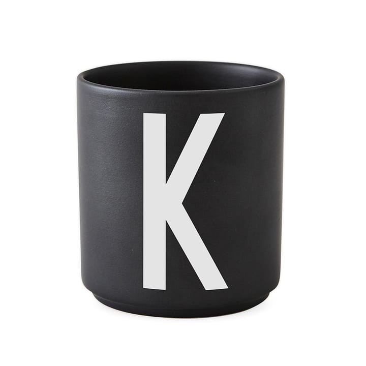 Design Letters kopp svart, K Design Letters