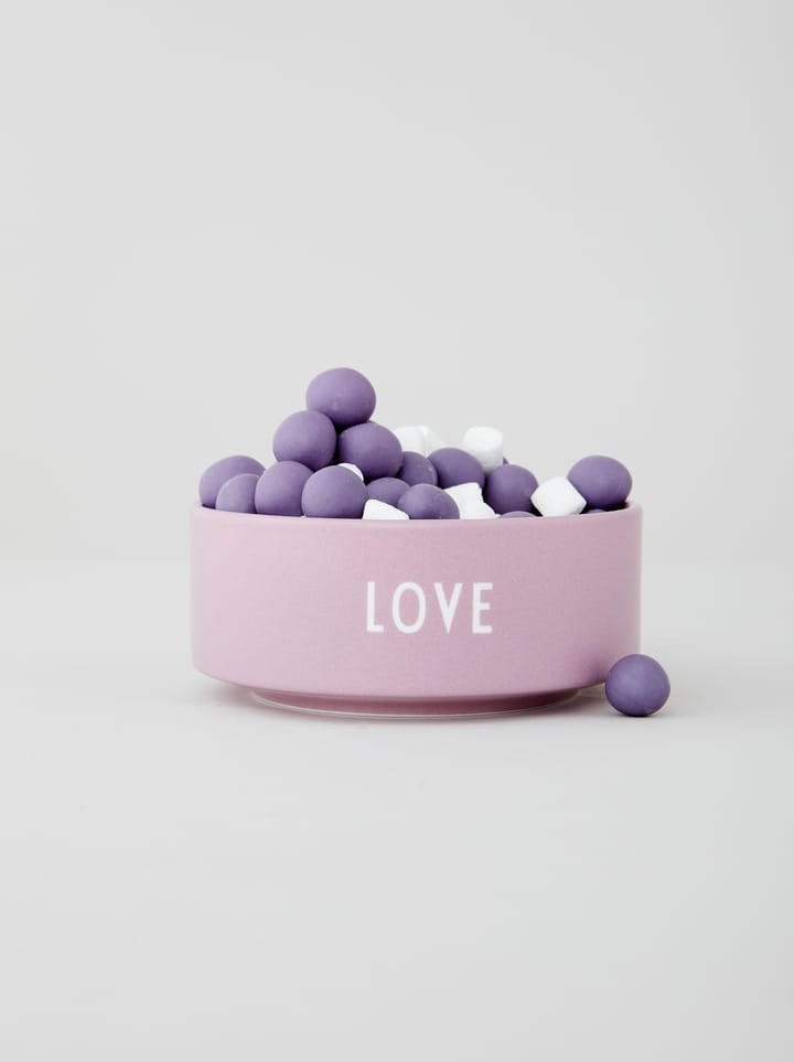 Design Letters snacksskål Ø12 cm, Love-lavender Design Letters