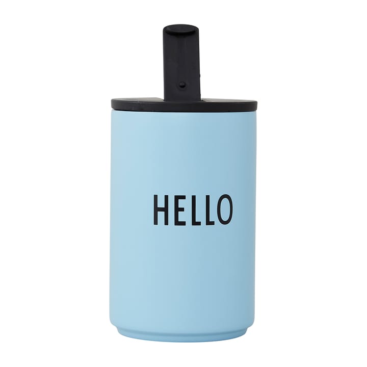 Design Letters termosmugg, Light blue-hello Design Letters