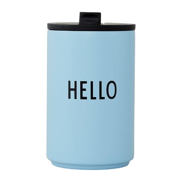 Design Letters termosmugg - Light blue-hello - Design Letters