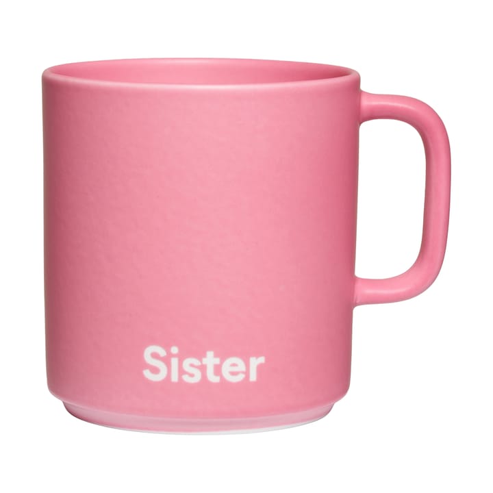 Design Letters VIP favoritkopp med handtag 25 cl - Sister-pink - Design Letters