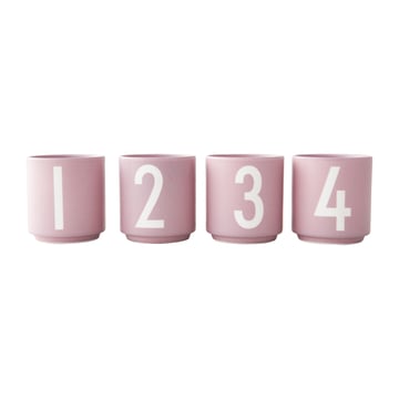 Design Letters Mini Cups kopp set om 4 Lavender