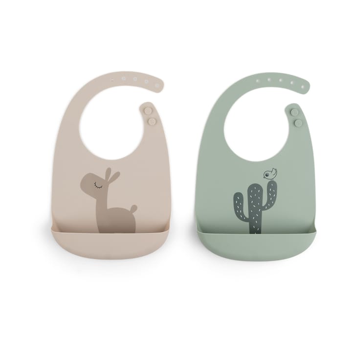 Lalee haklapp 2-pack - Sand-green - Done by deer