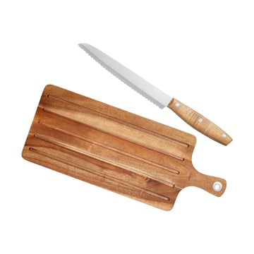 Dorre Billy brödkniv och skärbräda 2 delar Akacia-rostfritt stål