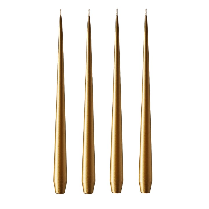 ester & erik ljus 42 cm 4-pack metallic - Gold - Ester & erik