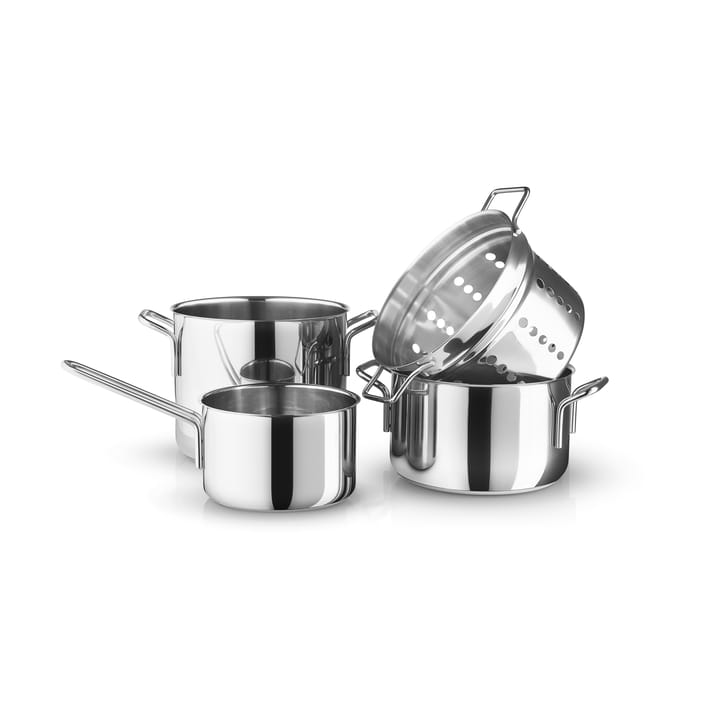 Eva Trio Stainless Steel grytset 4 delar - Rostfritt stål - Eva Solo