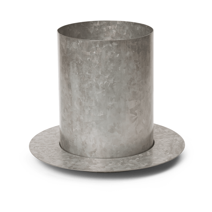 Auran kruka small H: 21 cm - Galvanized iron - Ferm Living