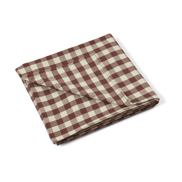 Bothy check bordsduk 150x240 cm - Cinnamon-grey green - ferm LIVING