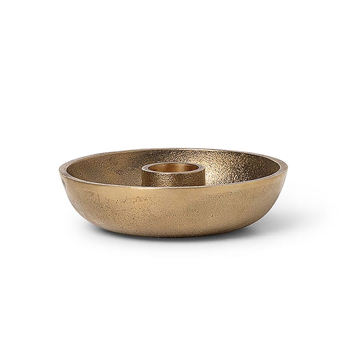 Bowl ljusstake Ø10 cm - Mässing - Ferm LIVING